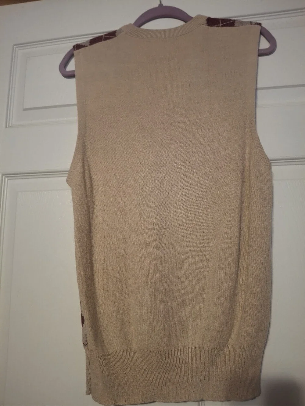 Puritan Soft Beige Knit Sweater Vest